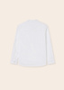 Mayoral Junior 6115-077 Koszula z długim rękawem ze stójką dla chłopca Biała