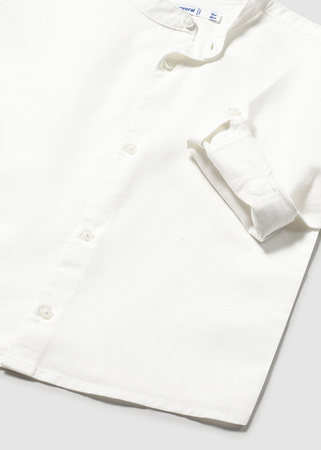 Mayoral Baby 1115-083 Koszula z długim rękawem ze stójką Blanco