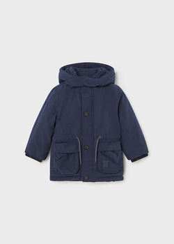 Mayoral Baby 2439-013 Parka z odpinanym kapturem dla chłopca Azul
