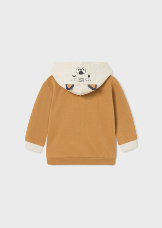 Mayoral Baby 2446-035 Bluza z kapturem zapinana na suwak dla chłopca Cacahuete