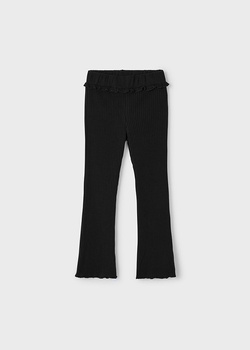 Mayoral Mini 4717-017 Spodnie prążek dzwony Negro
