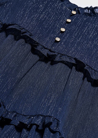 Abel&Lula 5535-003 Sukienka szyfon i lureks Marino