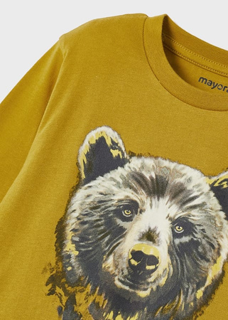 Mayoral Mini 4006-025 Koszulka chłopięca z grafiką z długim rękawem ECOFRIENDS Kolor oliva