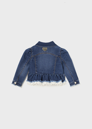 Mayoral Baby 1408-063 Kurtka/katanka jeansowa dla dziewczynki Granat
