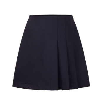 Minimi SK59/23 Spódnica z trzema zakładkami Granatowa