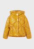 Mayoral Junior 7488-074 Kurtka pikowana w romby dla dziewczynki Bursztynowa