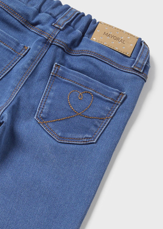 Mayoral Baby 535-075 Spodnie jeansowe skinny fit dla dziewczynki Oscuro