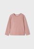 Mayoral Mini 178-041 Koszulka z długim rękawem basic dla dziewczynki ECOFRIENDS  Różowa