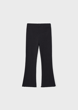Mayoral Mini 3701-050 Spodnie prążek dzwony Negro