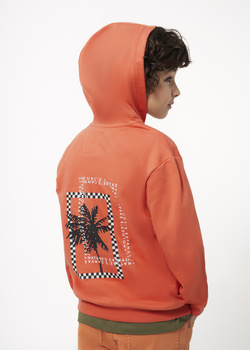 Mayoral Junior 6475-082 Bluza chłopięca z kapturem kolor arcilla