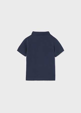 Mayoral Baby 102-048 Koszulka polo z krótkim rękawem ECOFRIENDS dla chłopca Granatowa