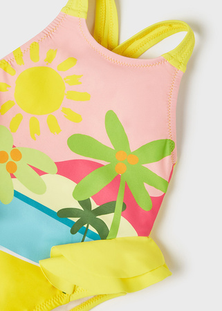 Mayoral Baby 1731-065 Strój kąpielowy (jednoczęściowy) dla dziewczynki Żółty