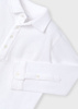Mayoral Mini 4101-034 Koszulka polo z długim rękawem z kołnierzykiem dla chłopca  Blanco