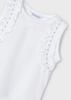 Mayoral Mini 3097-084 Koszulka bez rękawów z nitami ECOFRIENDS  Blanco