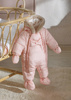 Mayoral Newborn 2606-047 Kombinezon z mikrofibry dla noworodka ECOFRIENDS Różowy
