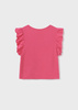 Mayoral Junior 6060-056 Bluzka na ramiączkach z ażurem ECOFRIENDS dla dziewczynki  Różowa