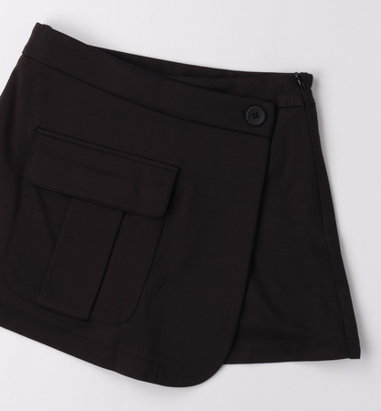 Ido 4B719/00 Krótkie spodenki/spódnico-spodenki z kieszenią Negro