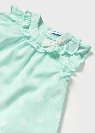 Mayoral Baby 1280-065 Komplet 2-częściowy ze spodenkami dla dziewczynki Aqua