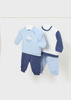 Mayoral Newborn 1623-039 Komplet 4-częściowy dla chłopca  Niebieski