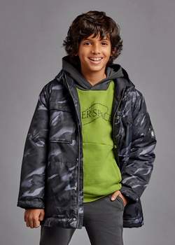 Mayoral Junior 7459-046 Kurtka zimowa pikowana dla chłopca szara