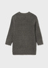 Mayoral Junior 7377-067 Sweter Kardigan trykotowy długi dla dziewczynki szary