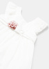 Mayoral Baby 1903-051 Sukienka ceremonia ze wstążką Blanco