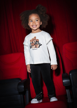 Mayoral Mini 712-056 Leginsy aksamitne Negro