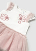 Mayoral Baby 1904-023 Sukienka z tiulem Rosa