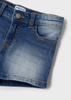 Mayoral mini 236-088 Szorty jeans basic dla dziewczynki Granatowe