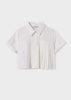 Mayoral Junior 6144-025 Bluzka plisowana Crudo
