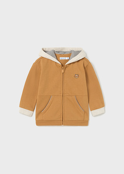 Mayoral Baby 2446-035 Bluza z kapturem zapinana na suwak dla chłopca  Cacahuete