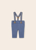 Mayoral Newborn  1510-053 Spodnie z szelkami dla chłopca  kolor Imperial