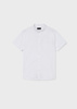 Mayoral Junior 6113-072 Koszula z krótkim rękawem ze stójką dla chłopca Biała