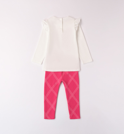 Sarabanda 0A302/00 Komplet 2-częściowy z leginsami Róż