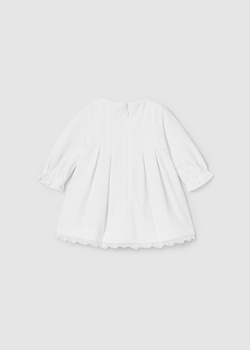 Mayoral Newborn 2828-005 Sukienka aksamit wizytowa Crudo