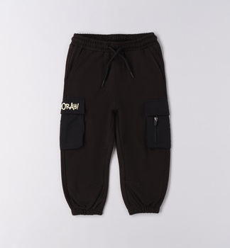 Ido  4F695/00 Długie spodnie dresowe Black