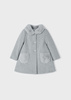 Mayoral Baby 2432-028 Płaszcz z dzianiny strukturalnej dla dziewczynki Szary
