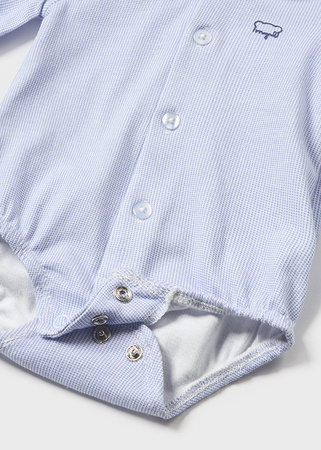 Mayoral Newborn 2759-070 Body koszulowe z długim rękawem ECOFRIENDS Niebieskie