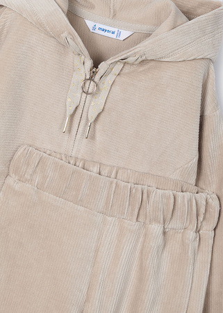 Mayoral Mini 4890-092 Dres 2-częściowy dla dziewczynki Sepia