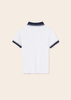 Mayoral Junior 6102-031 Koszulka polo z krótkim rękawem dla chłopca Biała