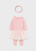 Mayoral Newborn 2848-026 Komplet 3-częściowy dla dziewczynki Róż