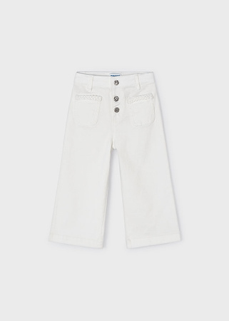 Mayoral Mini 3528-068 Spodnie vide fit dla dziewczynki Crudo