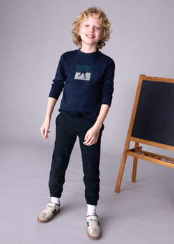 Mayoral Junior 705-087 Długie spodnie dresowe basic Negro