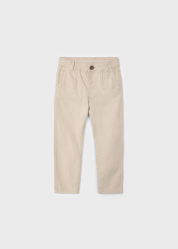 Mayoral Mini 3518-056 Spodnie chino jogger ECOFRIENDS dla chłopca Beżowe