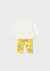 Mayoral Newborn 1745-069 Komplet z bawełny 4-częściowy dla dziewczynki ECOFRIENDS żółty