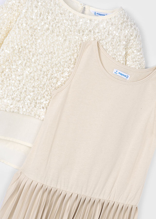 Mayoral Mini 4925-049 Sukienka łączona z cekinami Arena