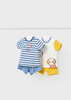 Mayoral Newborn 1621-024 Komplet 4-częściowy dla chłopca Niebiesko-żółty