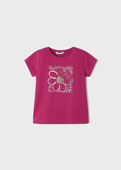 Mayoral Mini 174-056 Koszulka z krótkim rękawem Hibiskus