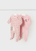 Mayoral Newborn 2738-010 Zestaw/Komplet 2 pajacyki dla dziewczynki Rosa baby