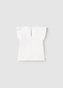 Mayoral Baby 1042-052 Koszulka bez rękawów z aplikacją 3D Blanco